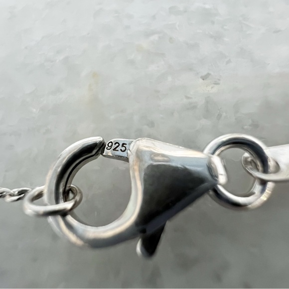 Multi Sapphire 18K Vermeil YG Sterling Silver Pendant 20” Necklace - Picture 11 of 13